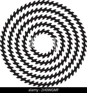 Cadre circulaire circulaire circulaire circulaire circulaire dans une gamme de tailles Illustration de Vecteur