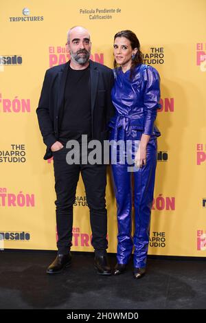 14 octobre 2021, Madrid, Madrid, Espagne: Luis Tosar,Maria Luisa Mayol participe à la première de 'El Buen Patron (le bon patron) au cinéma Callao le 14 octobre 2021 à Madrid, Espagne (Credit image: © Jack Abuin/ZUMA Press Wire) Banque D'Images