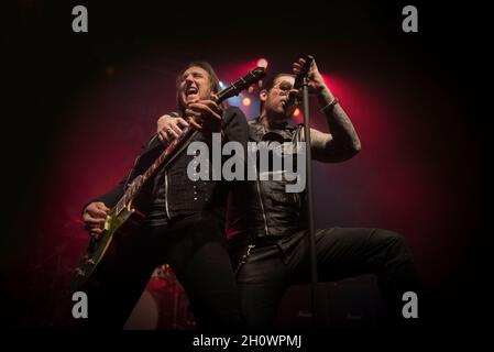 Black Star Riders (Ricky Warwick et Damon Johnson) en concert à l'O2 Institute Birmingham, 18 mars 2017.Photographie musicale en direct. Banque D'Images