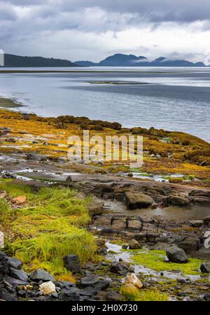 Vues côtières à Port Hardy - Île de Vancouver, Colombie-Britannique, Canada Banque D'Images