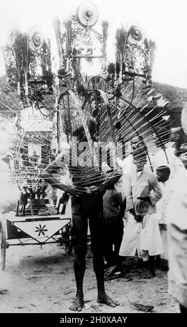 Festival de Thaipusam, Singapour, années 1920 Banque D'Images