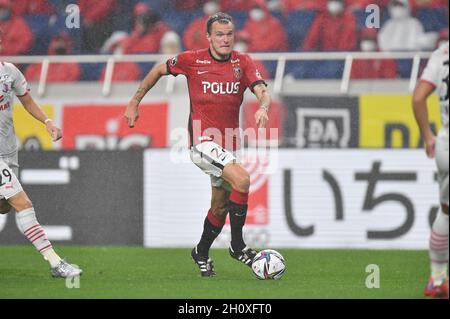 Saitama, Japon.18 septembre 2021.Alexander Scholz de Urawa Reds lors du match de football de la J1 League 2021 entre Urawa Reds et Cerezo Osaka au stade Saitama 2002 à Saitama, Japon, le 18 septembre 2021.Credit: AFLO/Alay Live News Banque D'Images