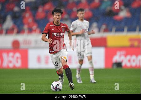 Saitama, Japon.18 septembre 2021.Yuichi Hirano de Urawa Reds lors du match de football de la J1 League 2021 entre Urawa Reds et Cerezo Osaka au stade Saitama 2002 à Saitama, Japon, le 18 septembre 2021.Credit: AFLO/Alay Live News Banque D'Images