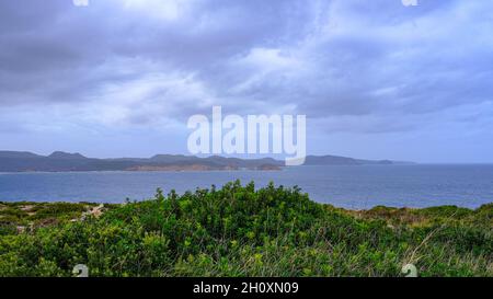 Vue et paysages de 'Cap de Cavalleria', Minorque, Iles Baléares, Espagne. mer, côte Banque D'Images