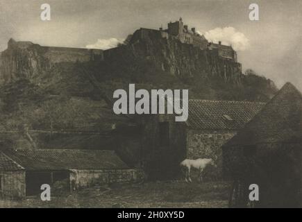 Travail de caméra : Château de Stirling, 1907.J. Craig Annan (Grande-Bretagne, 1864-1946).Photogravure ; Banque D'Images