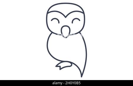 Happy Halloween icône vector illustration design owl Illustration de Vecteur