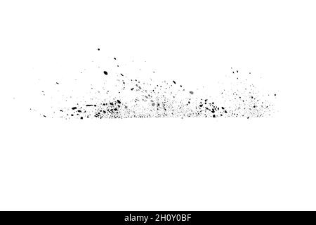 Motif de projection d'encre, fond noir d'éclaboussure d'aquarelle. Banque D'Images