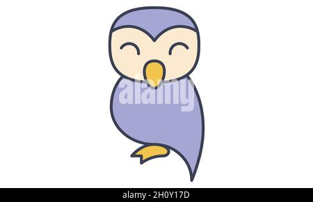 Happy Halloween icône vector illustration design owl Illustration de Vecteur