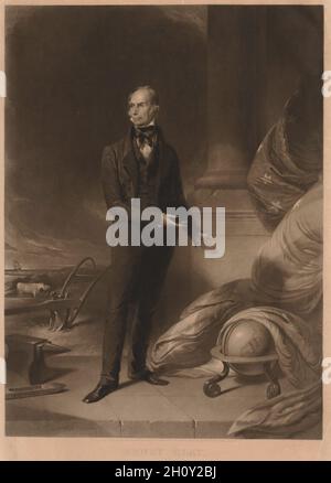 Henry Clay, 1843.William Sartain (américain, 1843-1924).Mezzotint avec gravure au trait ; Banque D'Images