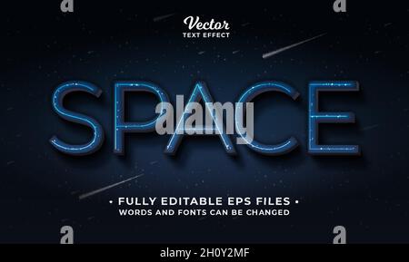 effet de texte en gras modifiable eps cc. les mots et les polices peuvent être modifiés Illustration de Vecteur