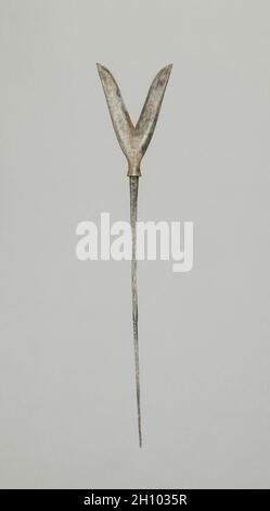 Point de flèche, 1700 s.Japon, période Edo (1615-1868).Acier; hors tout: 22 cm (8 11/16 in.); tête: 6.4 cm (2 1/2 in.). Banque D'Images