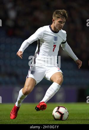 James McAtee d'Angleterre pendant l'U20 International friendly au stade technique, Chesterfield.Date de la photo: Jeudi 7 octobre 2021. Banque D'Images
