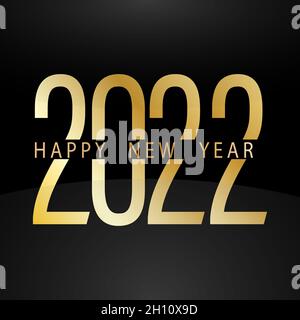 2022. Vœux stylisés pour la nouvelle année et Noël pour le calendrier, la carte de voeux, la bannière.Modèle vectoriel. Illustration de Vecteur