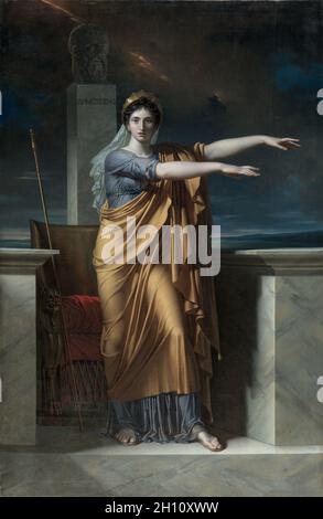 Polyhymnia, muse de l'éloquence, 1800. Charles Meynier (Français, 1768-1832). Huile sur toile ; total : 275 x 177 cm (1/4 108 x 69 11/16 po.). Banque D'Images