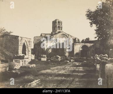 Saint-Honorat, prés d'Arles, 1853. Édouard Baldus (Français, 1813-1889). Le sel d'imprimer à partir de papier ciré ; image négative : 33,5 x 43,2 cm (13 3/16 x 17 in.) ; papier : 33,5 x 43,2 cm (13 3/16 x 17 in.) ; enchevêtrées : 50,8 x 61 cm (20 x 24 in.). Banque D'Images