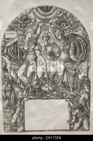 La Majesté royale, avant 1561.Couette Jean (française, 1485-1561).Gravure ; Banque D'Images