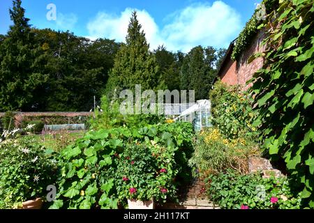 Le jardin clos de Brobury House and Gardens. Banque D'Images