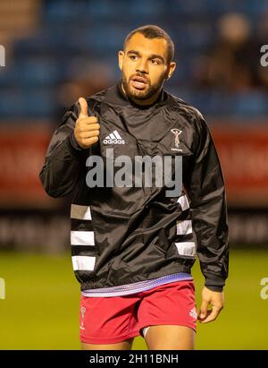 Manchester, Royaume-Uni.15 octobre 2021.15 octobre 2021; AJ Bell Stadium, Eccles, Greater Manchester, Angleterre: Gallagher Premiership Rugby, sale v Harlequins; Joe Marchant of Harlequins crédit: Action plus Sports Images/Alay Live News Banque D'Images