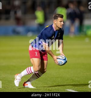 Manchester, Royaume-Uni.15 octobre 2021.15 octobre 2021; AJ Bell Stadium, Eccles, Greater Manchester, Angleterre: Gallagher Premiership Rugby, sale v Harlequins ; Danny Care of Harlequins pre Match Credit: Action plus Sports Images/Alay Live News Banque D'Images