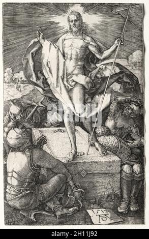 La Résurrection, 1512.Albrecht Dürer (allemand, 1471-1528).Gravure ; Banque D'Images