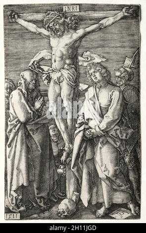 La Crucifixion, 1511.Albrecht Dürer (allemand, 1471-1528).Gravure ; Banque D'Images