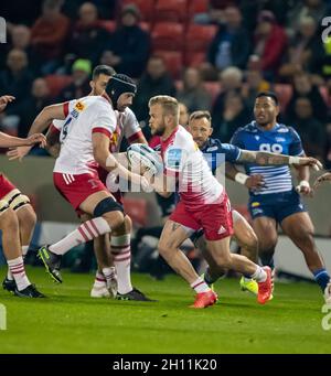 Manchester, Royaume-Uni.15 octobre 2021.15 octobre 2021; AJ Bell Stadium, Eccles, Greater Manchester, Angleterre: Gallagher Premiership Rugby, sale v Harlequins; Tyrone Green of Harlequins crédit: Action plus Sports Images/Alay Live News Banque D'Images