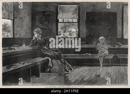 The Noon Recess, 1873.Winslow Homer (américain, 1836-1910).Gravure en bois; Banque D'Images