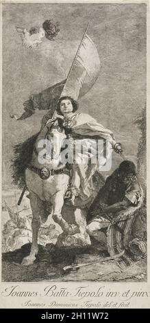 Saint-Jacques.Giovanni Domenico Tiepolo (italien, 1727-1804).Gravure ; Banque D'Images