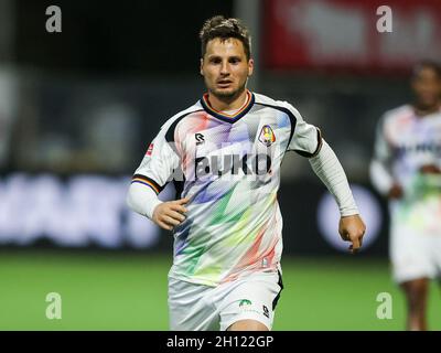 VELSEN-ZUID, PAYS-BAS - OCTOBRE 15: Tom van Overtoom de SC Telstar pendant le match néerlandais de Keukenkampidivoenie entre Telstar et FC Volendam au stade Buko le 15 octobre 2021 à Velsen-Zuid, pays-Bas (photo de Hans van der Valk/Orange Pictures) Credit: Orange pics BV/Alay Live News Banque D'Images