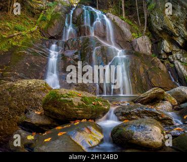 Moss Glen Falls, Granville, Vermont Banque D'Images