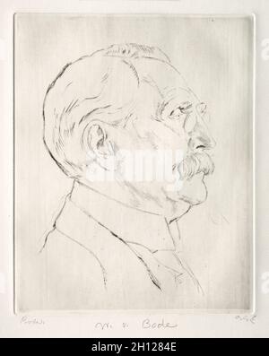 Wilhelm von Bode.Emil Orlik (tchèque, 1870-1932).Drypoint ; Banque D'Images