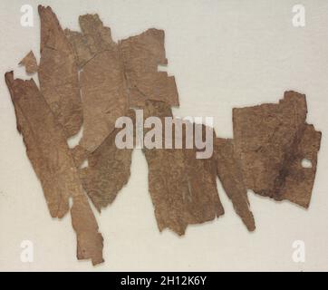 Fragment (reconstruit à partir d'un certain nombre de petits fragments), 1100s. L'Egypte, Période ayyoubide, 12e siècle. Tabby avec trame supplémentaire ; soie ; total : 26,1 x 32,4 cm (10 1/4 x 12 3/4 in.). Banque D'Images