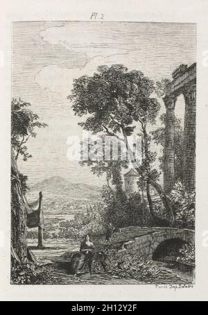 Traité de la Gravure a l'eau forte : planche 2, 1866. Maxime Lalanne (Français, 1827-1886), Cadar et Luquet. Eau-forte : platemark ; 18,2 x 11,7 cm (7 3/16 x 4 5/8 in.) ; réservez page : 23 x 15 cm (9 1/16 x 5 7/8 in.). Banque D'Images