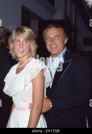 Robert Conrad et sa fille Christy Conrad Circa années 80 crédit : Ralph Dominguez/MediaPunch Banque D'Images