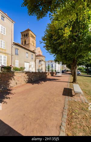 Église de salles Arbuissonnas, Beaujolais Banque D'Images