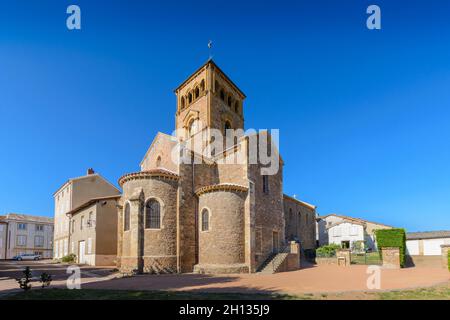 Église de salles Arbuissonnas, Beaujolais Banque D'Images