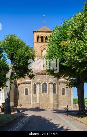 Église de salles Arbuissonnas et alentours, Beaujolais Banque D'Images