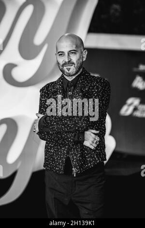 Giuliano Sangiorgi assistant au tapis rouge pour les yeux de Tammy Faye au 16e Festival du film de Rome Banque D'Images