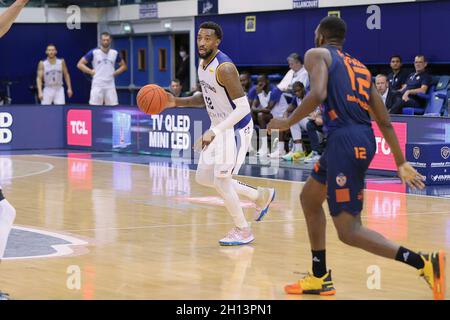 Levallois, France.15 octobre 2021.Jordan McRae (52) de Boulogne-Levallois lors du championnat français, BetClic Elite Basketball match entre Metropolitans 92 et BCM Gravelines-Dunkerque le 15 octobre 2021 au Palais des Sports Marcel Cerdan à Levallois, France - photo Ann-Dee Lamour / CDP MEDIA / DPPI crédit: DPPI Media/Alay Live News Banque D'Images