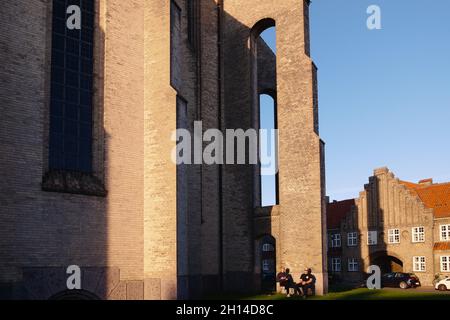 Église Grundtvig (Grundtvigs Kirke), par Peder Vilhelm Jensen-Klint (1940), quartier de Bispebjerg, Copenhague, Danemark, Scandinavie,Octobre 2021 Banque D'Images
