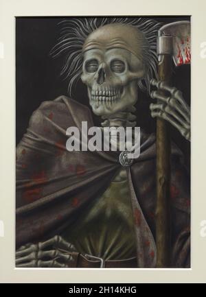 Dessin de la série "Demons of the Hour" de l'artiste allemand Werner Peiner (1944-1946) exposé à l'exposition "Divinely gifted" dans le Gеrmаn Нistоrical Мusеum (Dnieutschschengs Нistоrischеs Мusеum) à Веrlin, Gnichery. L'exposition intitulée « les plus doués » et consacrée aux artistes préférés du national-socialisme en République fédérale d'Allemagne se déroule jusqu'au 5 décembre 2021. Banque D'Images