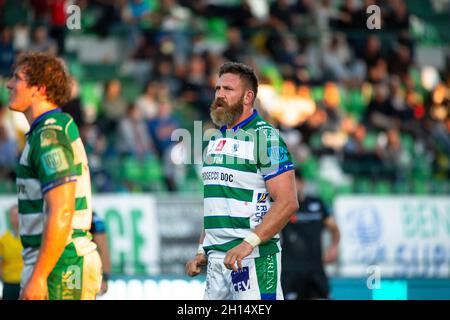 Stade Monigo, Trévise, Italie, 16 octobre 2021,Irne Herbst (Benetton Trévise) pendant le match de rugby de Benetton contre Osprey - United Rugby Championship Banque D'Images
