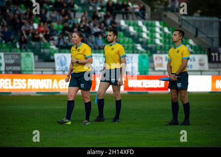 Stade Monigo, Trévise, Italie, 16 octobre 2021,Récifs lors du match de rugby de Benetton contre Osprey - United Rugby Championship Banque D'Images