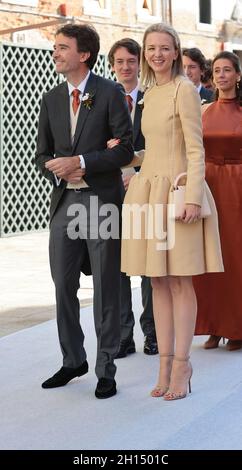 Venise, Italie.16 octobre 2021.Invités du mariage entre Alexandre Arnault et Geraldine Guyot crédit: Agence de photo indépendante/Alamy Live News Banque D'Images