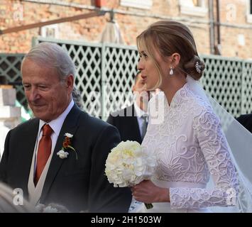 Venise, Italie.16 octobre 2021.Invités du mariage entre Alexandre Arnault et Geraldine Guyot crédit: Agence de photo indépendante/Alamy Live News Banque D'Images