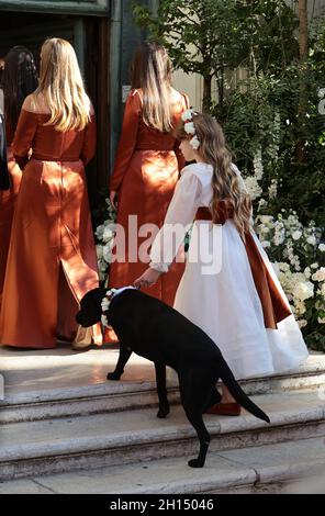 Venise, Italie.16 octobre 2021.Invités du mariage entre Alexandre Arnault et Geraldine Guyot crédit: Agence de photo indépendante/Alamy Live News Banque D'Images