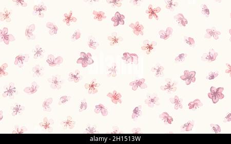 Printemps Sakura Japon.Fleur de rose vectorielle.Résumé Illustration de Vecteur