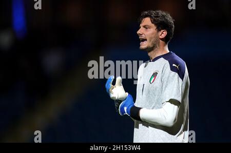 Ludovico Gelmi, gardien de but italien, pendant l'U20 International friendly au stade technique de Chesterfield.Date de la photo: Jeudi 7 octobre 2021. Banque D'Images