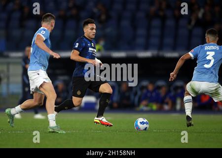 Rome, Italie.16 octobre 2021.ROME, Italie - 16.10.2021: En action pendant la série italienne Un match de football entre SS LAZIO VS FC INTER MILAN au stade olympique de Rome le 16 octobre 2021.Crédit : Agence photo indépendante/Alamy Live News Banque D'Images