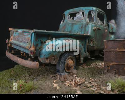 Balance AMT, modèle chevrolet 3100, pick-up 1950 Banque D'Images